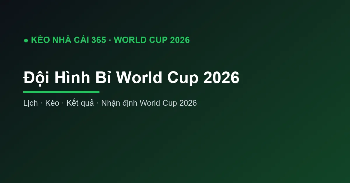 Đội Hình Bỉ World Cup 2026: Danh Sách và Ngôi Sao