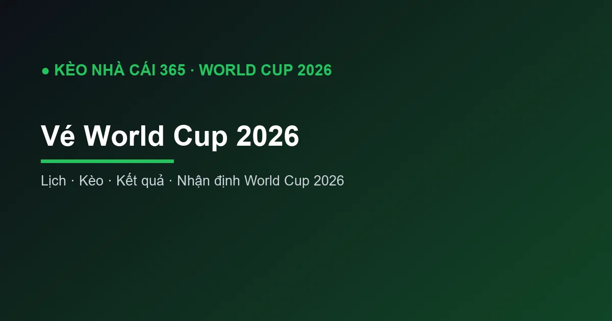 Vé World Cup 2026: Thông Tin và Các Đội Đã Có Vé